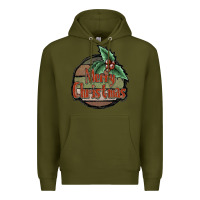 Army Green Merry Christmas Premium Hoodie - JahusDesignShop