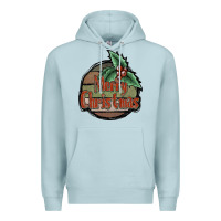 Blue Mist Merry Christmas Premium Hoodie - JahusDesignShop