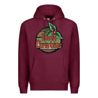 Burgundy Merry Christmas Premium Hoodie - JahusDesignShop
