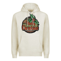 Oatmeal Heather Merry Christmas Premium Hoodie - JahusDesignShop