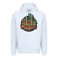 White Merry Christmas Premium Hoodie - JahusDesignShop