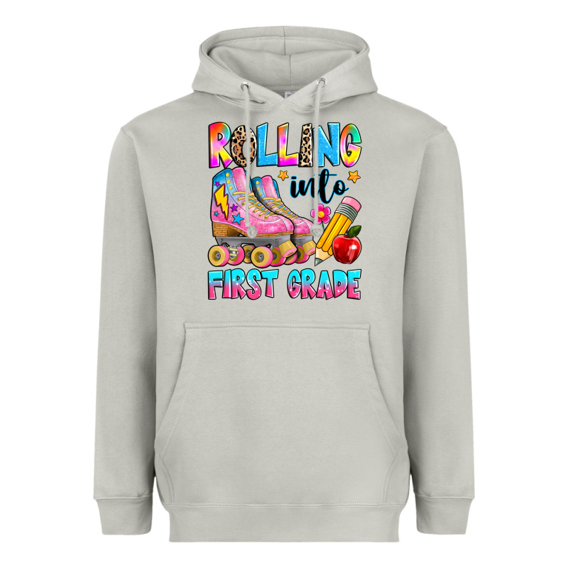 Rolling Into First Grade Heavyweight Hoodie by texasbilliewilder | Teevron