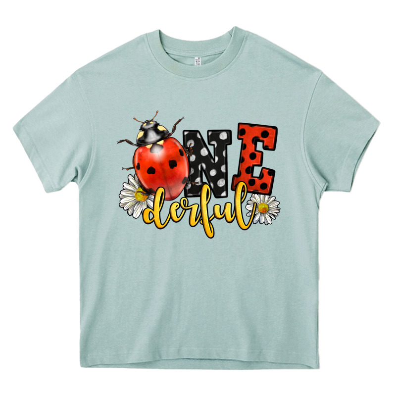 Onederful Wonderful Ladybug Heavy Core Tee by LillyAllenDesigns | Teevron