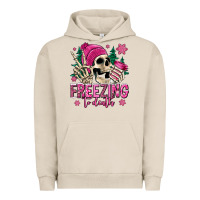 Pigment French Oak freezing to death winter skull Urban Hoodie - Jasminsmagicworld