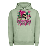 Pigment Oil Green freezing to death winter skull Urban Hoodie - Jasminsmagicworld