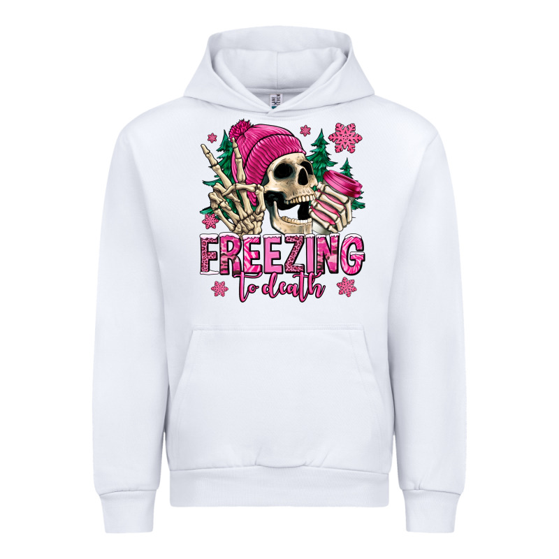 Freezing To Death Winter Skull Urban Hoodie by Jasminsmagicworld | Teevron