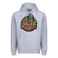 Heather Grey Merry Christmas Premium Hoodie - JahusDesignShop