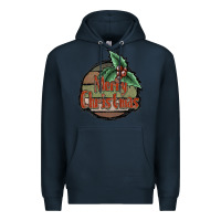 Navy Merry Christmas Premium Hoodie - JahusDesignShop