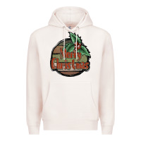 Pale Pink Merry Christmas Premium Hoodie - JahusDesignShop