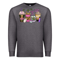Charcoal Heather weed coffee cups Premium Sweatshirt - Zillion Design Studio