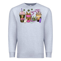 Heather Grey weed coffee cups Premium Sweatshirt - Zillion Design Studio