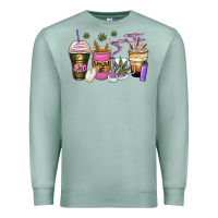 Seafoam weed coffee cups Premium Sweatshirt - Zillion Design Studio