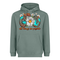 Sage with god all things are possible daisy Heavyweight Hoodie - Zillion Design Studio