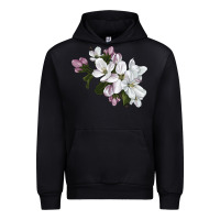 Black apple blossom Urban Hoodie - LillyAllenDesigns