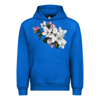 Cobalt apple blossom Urban Hoodie - LillyAllenDesigns