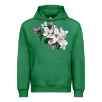 Emerald apple blossom Urban Hoodie - LillyAllenDesigns