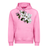 Fuchsia Pink apple blossom Urban Hoodie - LillyAllenDesigns