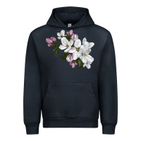 Navy apple blossom Urban Hoodie - LillyAllenDesigns
