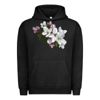 Pigment Black apple blossom Urban Hoodie - LillyAllenDesigns