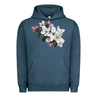 Pigment Midnight Navy apple blossom Urban Hoodie - LillyAllenDesigns