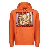 Carrot valentines day playing cards Premium Hoodie - AdoDesignShop