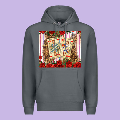 Valentines Day Playing Cards Premium Hoodie Designed By Adodesignshop