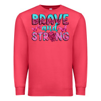 Cardinal Brave and Strong Premium Sweatshirt - texasbilliewilder
