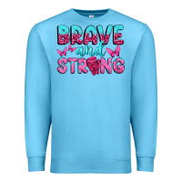 Ocean Blue Brave and Strong Premium Sweatshirt - texasbilliewilder