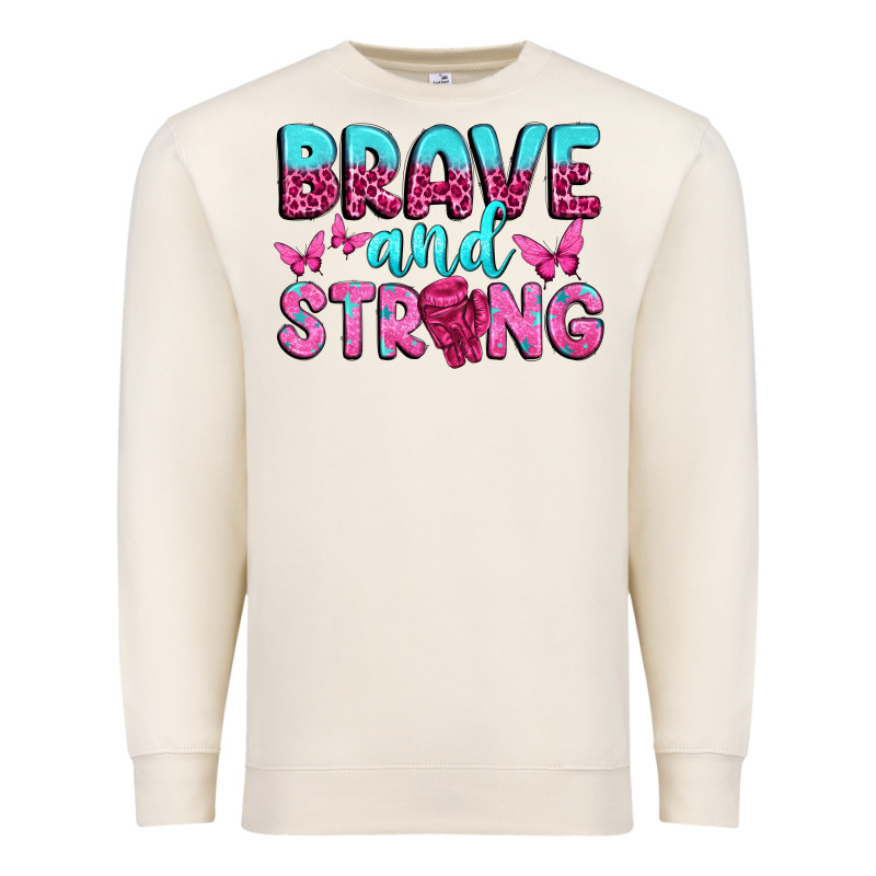 Brave And Strong Premium Sweatshirt by texasbilliewilder | Teevron