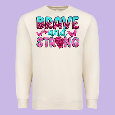Brave And Strong Premium Sweatshirt Designed By Texasbilliewilder