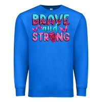 True Royal Brave and Strong Premium Sweatshirt - texasbilliewilder