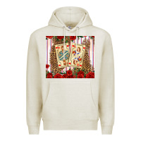 Oatmeal Heather valentines day playing cards Premium Hoodie - AdoDesignShop