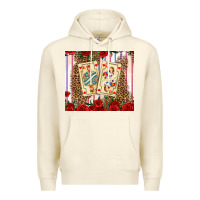 Sandshell valentines day playing cards Premium Hoodie - AdoDesignShop