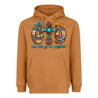 Meerkat with god all things are possible cross Heavyweight Hoodie - Zillion Design Studio
