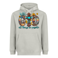 Moon Dust with god all things are possible cross Heavyweight Hoodie - Zillion Design Studio