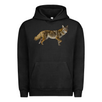 Pigment Black coyote Urban Hoodie - LillyAllenDesigns