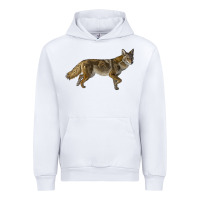 White coyote Urban Hoodie - LillyAllenDesigns