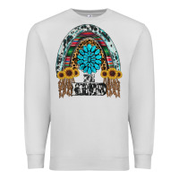 Dove Grey western rainbow  be kind Premium Sweatshirt - RanaPortraitStore