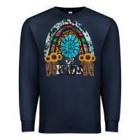 Navy western rainbow  be kind Premium Sweatshirt - RanaPortraitStore
