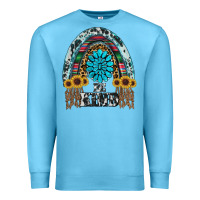 Ocean Blue western rainbow  be kind Premium Sweatshirt - RanaPortraitStore
