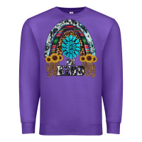 Purple western rainbow  be kind Premium Sweatshirt - RanaPortraitStore