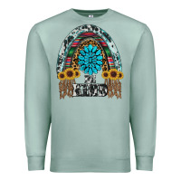 Seafoam western rainbow  be kind Premium Sweatshirt - RanaPortraitStore