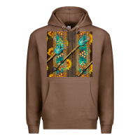 Chestnut aztec and sunflowers Premium Hoodie - BundleAndBundleShop