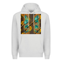 Dove Grey aztec and sunflowers Premium Hoodie - BundleAndBundleShop