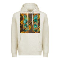 Oatmeal Heather aztec and sunflowers Premium Hoodie - BundleAndBundleShop