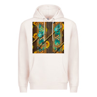 Pale Pink aztec and sunflowers Premium Hoodie - BundleAndBundleShop