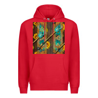 Red aztec and sunflowers Premium Hoodie - BundleAndBundleShop