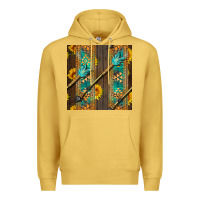 Antique Gold aztec and sunflowers Premium Hoodie - BundleAndBundleShop
