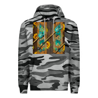 Slate Camo aztec and sunflowers Premium Hoodie - BundleAndBundleShop