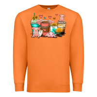 Carrot pigs coffee cups Premium Sweatshirt - Zillion Design Studio